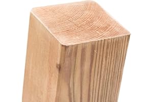 BooGardi Imprägnierte Holzpfosten - 18 Größen - 9x9x80 cm 1 Stück - Vierkantpfosten mit flachem Kopf - Kiefer - Kantholz Balken