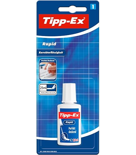 Fluide Correcteur Papier Thermique - Efface Données Sur Reçus, Étiquettes, Factures - Avec Couteau De Déballage, 10ml