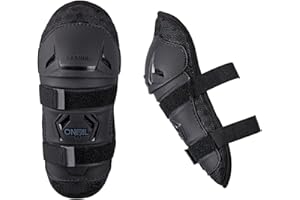 O'NEAL | Protège-genoux | Enfants | Motocross MX VTT | Coupe confortable et dynamique, convient aux 4-9 ans | Protège-genoux Peewee | Noir | XS/S