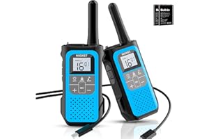 Walkie Talkies für Kinder Erwachsene, NXGKET Walkie Talkie 2er Set mit 5km Großer Reichweite, Aufladbar Funkgeräte mit 1200mAh Akku, 16 Kanäle, VOX-Funktion, Woki Toki für Outdoor Camping Wandern