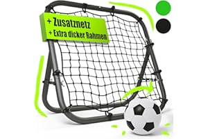 BENTSON Rebounder für Fußball Kinder und Profis I Inkl. Ersatznetz I Robuster Rahmen I Auch für Handball, Volleyball und Basketball I Rückprallwand Prellwand Fussball