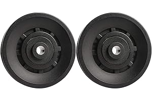 NC Puleggia da 90 mm, puleggia, 2 Pezzi puleggia Universale per Cuscinetti da Palestra Attrezzatura per Il Fitness Pezzo di Ricambio per Garage Porta Cavo Macchina puleggia a Fune