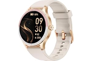 TOOBUR smartklocka för kvinnor, träningsmätare, stegräknare, 40 mm HD