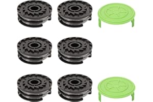 FanPaYY Bobina di filo doppio 29187 per tagliaerba Greenworks 40 V G40LT G40LTK2x G40LTK2 2101507UA 2101507UC 2101507, bobina di filo di lunghezza 8,3 m, diametro filettatura 1,65 mm, 6 bobine + 2