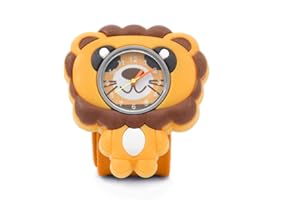 Stands Out, Supplying Outstanding Gifts Wacky Watch Animal Design Slapwatch Fast Fit Kids Childrens Silicone Watch Band Learn to Tell The Time Unisex Instant Fit Any Size
