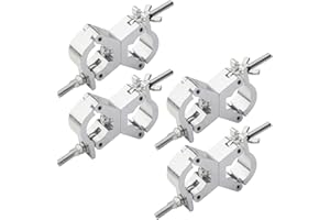 WECAN Iluminación de escenario y accesorios, abrazadera de aluminio en C, abrazaderas resistentes para andamios, ajustables de 30-35 mm (1,18-1,38 pulgadas), para iluminación de cabeza móvil (4