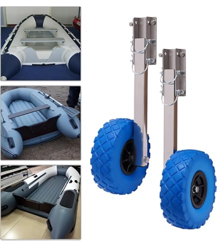 Spiegelwielen strandwielen voor rubberboot transportwielen