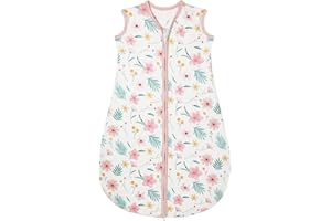 Lilian&Gema Sommerschlafsack Baby 0.5 Tog Baby Schlafsack für 6-12 Monate Baby Sommerschlafsack Bequem und Atmungsaktiv Babyschlafsack Sommer 75 cm für Jungen Mädchen Neugeborene Rosa