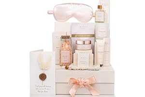 IMYSTI Birthday Pamper Gifts for Women - Luxury Hamper Spa Bath Set Gifts for Her - Ladies Box Gift Ideas for Christmas, Anniversary, Valentines, Mother's Day, Self Care Relaxation (Standard)