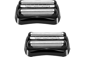 ACWOO Têtes de Rasoir de Rechange Series 3, 2PCS 21B Grille Rasoir Braun Remplacement Serie 3, Tête de Rasoir Électrique Tête Accessoires pour Rasoirs Compatible avec Rasoir Homme pour Braun Series 3
