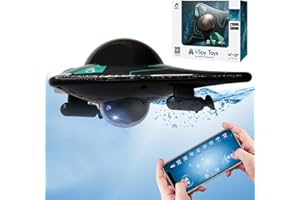 OBEST Remote Control Boat, Water Toy with High Definition Camera, LED Lights, App Operation, Adjustable Camera Angle, High Speed Water Spaceship
