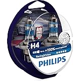 Philips RacingVision +150% H4 Scheinwerferlampe 12342RVS2, Doppelset