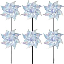 Moulins à Vent Réfléchissants Anti-oiseaux - Lot De 2, Hauteur 52 Cm, Pour Jardin, Balcon, Verger