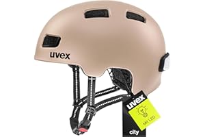 ‎UVEX uvex City 4 - Leichter City-Helm für Damen und Herren - individuelle Größenanpassung - inkl. LED-Licht