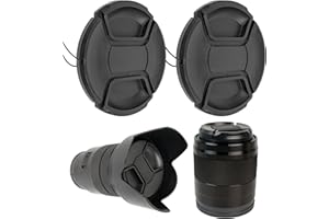 YOUR DAY MATE Tapa para Lente de cámara, diámetro Ø 55 mm, Tapa de protección Snap On, Compatible con Nikon, Canon, Sony, Sigma, Tamron, Olympus, Fujifilm, Cobertura Universal para cámara, Tapa Protectora Lente