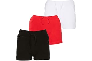NOROZE Filles Décontracté été Coton Vacances Shorts Courte
