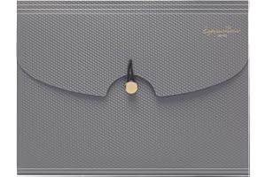 CHILLSILA Trieur Document A4, 7 Compartiments Classeur Rangement avec Couvercle, Organiseur Document Porte-documents Portable pour Bureau Maison école Voyage