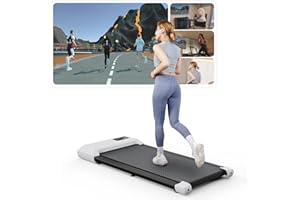Superun Tapis Roulant Elettrico, Walking Pad 1-6KM/H Tapis Roulant Salvaspazio con Telecomando e Display LCD, Treadmill Capacità Massima 136 Kg, Installazione Gratuita…