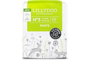 ‎LILLYDOO LILLYDOO Baby Windeln Pants - Größe 3 (6-10 kg), 29 Höschenwindeln, Sicherer Auslaufschutz - Hautfreundlich, Weich & Ohne Lotionen für empfindliche Haut, Dermatologisch getestet