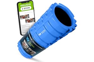 ZENONE SPORTS ZenRoller Foam Roller per Il Trattamento dei Trigger Point, Rullo da Massaggio per Tensione Muscolare, promuove Circolazione Sanguigna e Rigenerazione Muscolare, incl. e-Book & Esercizi