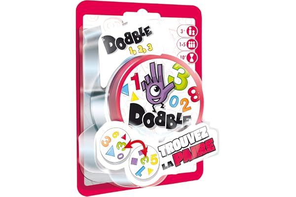 Zygomatic | Dobble : 1,2,3 | Jeu de société | À partir de 3 ans | 1 à 5 joueurs | 10 minutes