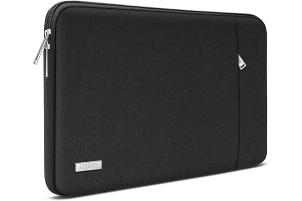 TECOOL 15 15,6 Pouces Pochette Ordinateur Portable pour 15,6" HP Lenovo Dell Acer ASUS Chromebook Samsung Notebook, Protection Housse PC Portable 15.6 Pouces Sacoche Ordi, Noir