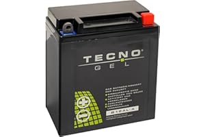 ‎WIRTH-FEDERN TECNO-GEL QUALITÄTS MOTORRAD BATTERIE für YB12AL-A2 / -A, 12V Gel-Batterie 12Ah (DIN 51213), 134x80x161 mm