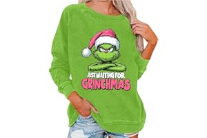 HGWOPGASD Weihnachts Sweatshirt Damen Hässlicher Weihnachtspullover Für Paare, Rundhals-Sweatshirts, Unisex, Langärmeliges Pullover-Oberteil Weihnachtspullover Lustig Damen