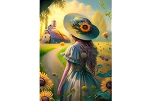 EOBROMD Flowers Diamond Painting, 5D Diamond Painting Kits for Adults Kids, Girl Full Round Drill Diamond Art Kits, Diamond Painting Art Crystal Rhinestone Art Craft for Home Wall Decor Gifts 30x40cm