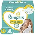 Diapers Newborn/Size 0 (< 10 lb), 31 Count - Pampers Swaddlers Disposable Baby Diapers, Jumbo Pack (Packaging May Vary)