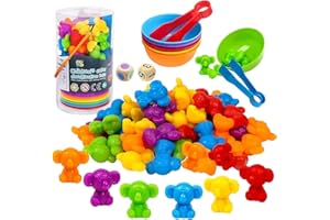 ATOWORLD Jeux Montessori 2 3 4 5 ans Jouet Sensoriel Jeux Educatif Enfant 2 ans Jeu Koala Eveil Jouet pour Comptage et Tri Motricité Fine Montessori Jouets d'activité et de Développemen Apprendre les Couleurs