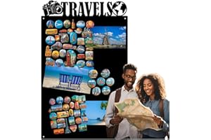 Anwicar Magnettafel - Magnetische Pinnwand 79x49 cm - aus Stahl - ideal für Magnete und Notizen - magnetisches Whiteboard - beschreibbare Tafel - inkl. Montageset - Schwarz