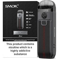 SMOK Nord 4 80W Vape Kit [Black Leather] Refillable Rechargeable