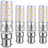 B22 LED Bayonet Bulbs 12W Equivalent to 100W Halogen Bulbs, B22 Warm White Led Bulb 3000K, B22 Corn LED Light Bulbs, No Flick