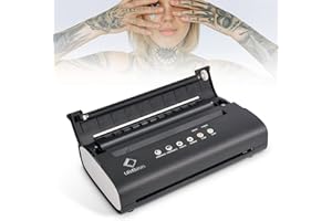 Life Basis Mejoradas Máquina Stencil de Tatuajes,Termocopiadora Tattoo Impresora Tattoo Portátil Máquina de Transferencia de Tatuajes para Stencil Tattoo Transfer con 20PCS Papel de Transferencia