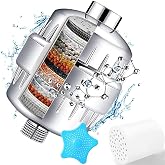 SKYWEE PROFESSIONAL PRODUCTS Sert Su i&ccedil;in C Vitamini İ&ccedil;eren 20 Kademeli Duş Filtresi - Klor, Ağır Metal &Ccedil;ıkarmak i&ccedil;in Değişti