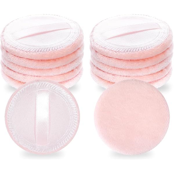 My Style Puderschwämmchen – 2 Stück Aus Baumwolle Zum Gleichmäßigen Auftragen Von Losem Puder
