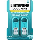 Listerine Pocketmist Cold Mint Mouth Care Mist Save Bad Breath, Pack of 2