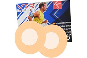 VERY IMPORTANT RUNNER - Cerotti Capezzoli Uomo Running 35mm Monouso - Paracapezzoli Running Sportivi - Copri Capezzolo Corsa Adesivo Forte e Nucleo Morbido - Riduce Irritazioni e Sfregamenti (20 Paia)