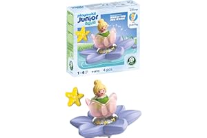 PLAYMOBIL JUNIOR Aqua & Disney | Tinkerbells magische Feen-Schwimmblume | Nachhaltiges Wasserspielzeug ab 1 Jahr | Geschenk für Kleinkinder | Fördert Kreativität & Rollenspiel | 71772