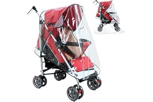 QIANEFFORT Universal Rain Cover for Pushchair and Stroller Protect from Sun and Snow