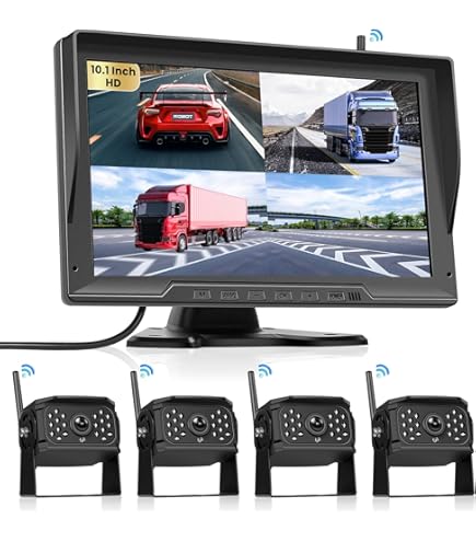 Hodozzy RV 4 Achteruitrijcamera met Draadloze Carplay Android Auto, 10,36 Inch IPS Bluetooth-touchscreen, 1080P DVR met USB/TF-kaart, IP68 Waterdicht Hodozzy RV 4 Achteruitrijcamera met Draadloze Carplay Android Auto, 10,36 Inch IPS Bluetooth-touchscreen, 1080P DVR met USB/TF-kaart, IP68 Waterdicht
