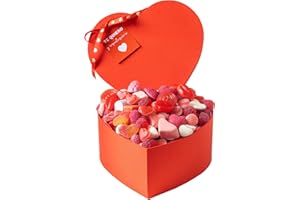 ONZA DULCE Y SALADO SWEET & SALTED Onza Caja Chuches para Regalar por Aniversario, Cumpleaños - Corazón Chucherías y Gominolas surtidas - Chuches 1kg - Regalos originales para mujer - Regalos Originales hombre