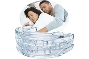 JASOODL Ferula antironquidos,Ferula Dental para Bruxismo, Ajustable Antirronquidos,Aparato para no roncar,Ayuda a Reducir los Ronquidos, Prevenir el Bruxismo Y Roncar, Ayudar a Dormir, Material de Seguridad