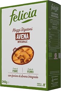 Felicia Mezzi Rigatoni con Avena Integrale Pasta Biologica 340 g