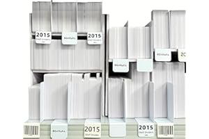 8GNITUHS 20 pezzi 20 * 15 cm 1 mm divisori per dimensioni rack mini divisori per scaffali per armadio; etichetta per scaffali; segnalibro per tracciamento libri;tessera biblioteca accessori creativi per libri