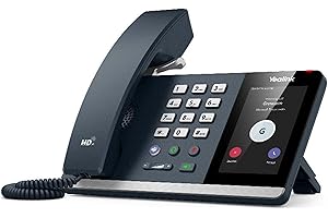 Yealink MP54 Entry Level, IP Power over Ethernet, Smart Corded Desk Phone with Optimal HD Audio and 4 inch (800 x 480 Pixel) Capacitive LCD Touch Screen (Microsoft Teams Edition) - Black