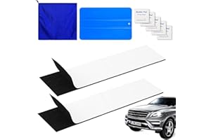 BABAHUANHUAN 4 Porte-Plaques d'Immatriculation Adhésifs sans Cadre, Support pour Plaque Auto à Fixation Adhésive, Montage sans Vis pour Plaques d'Immatriculation Standard