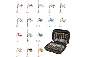 ‎LEEKO Leeko Angelköder, Spinner Angelköder Blinker Angeln für Hecht Forelle Zander Barsch