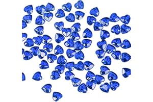 AHLMA 200 Diamantes Decoración de Diamantes Piedras Preciosas Pedrería Acrílica Transparentes, Piedras Preciosas Cristal para Decoraciones de Bodas, Fiestas, Mesa, Rellenos de Jarrones(Azul)